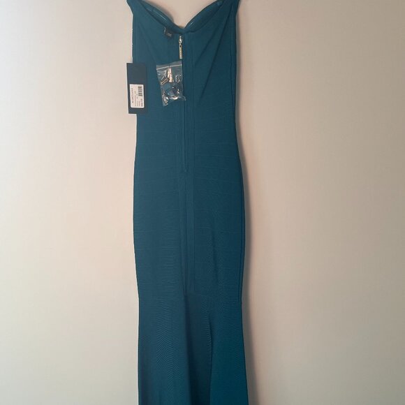 Marciano Long Strapless Bandage Gown - Abyss Blue - XXS - Has Removable Straps - Picture 2 of 8